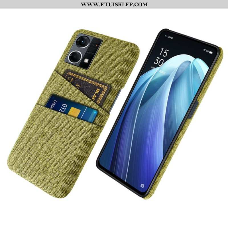Etui do Oppo Reno 7 Posiadacz Karty Tkaniny